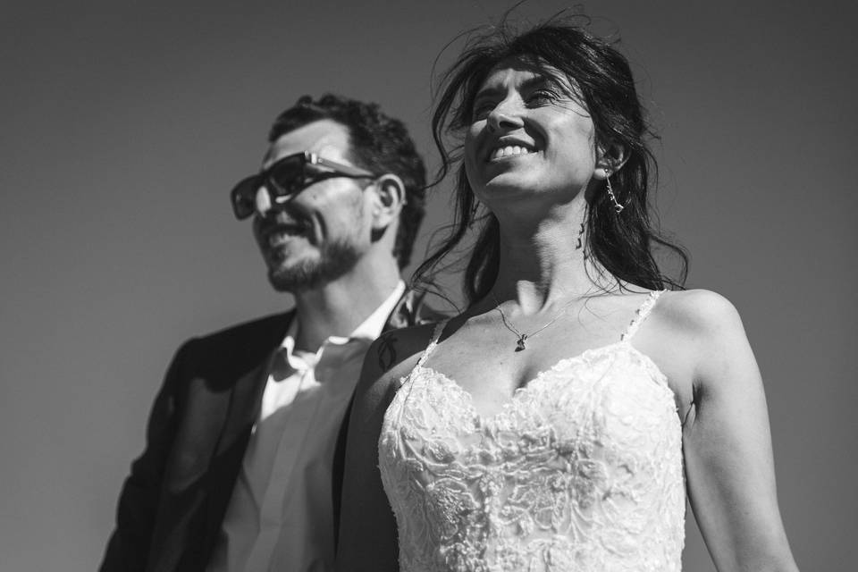 She and him