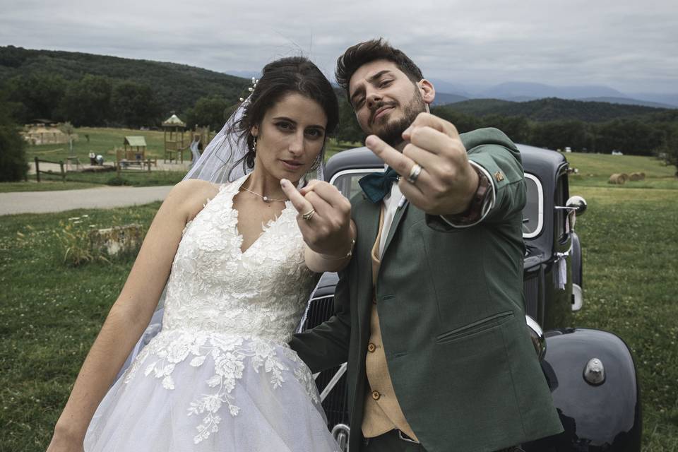 She and him