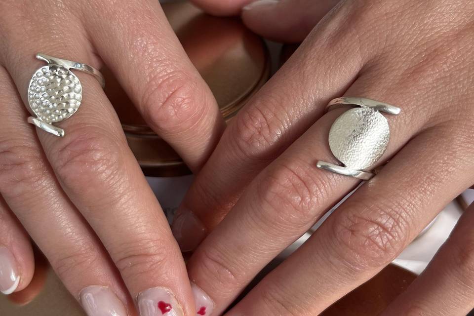 Bague en argent fait main