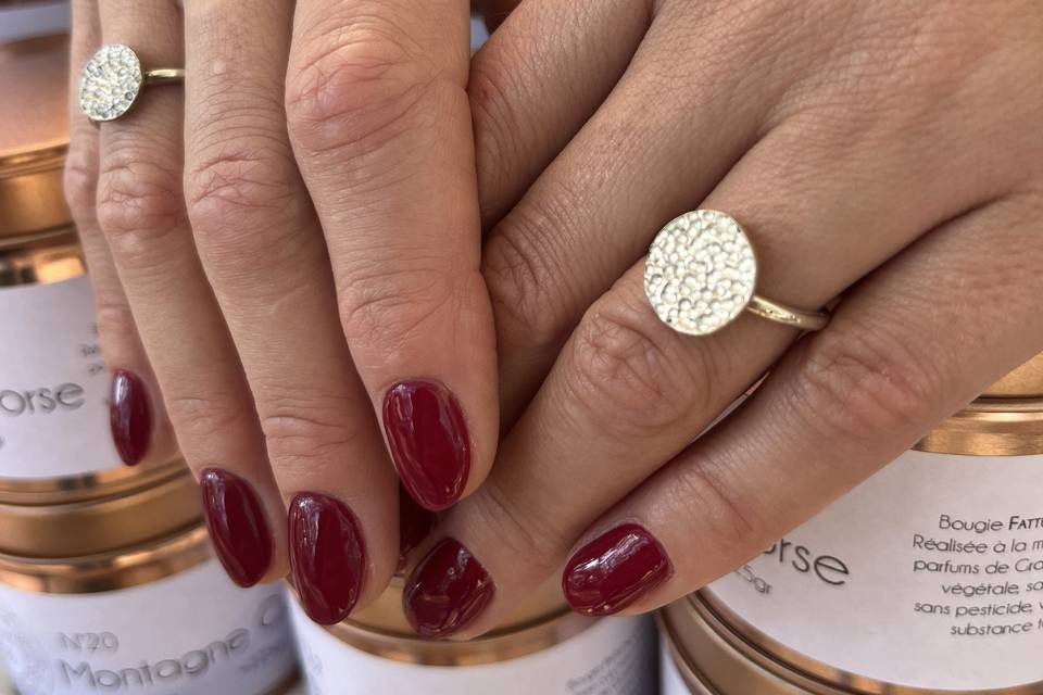 Bague en argent faite main