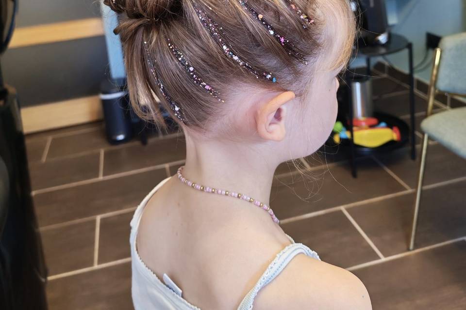 Chignon ballerine petite fille