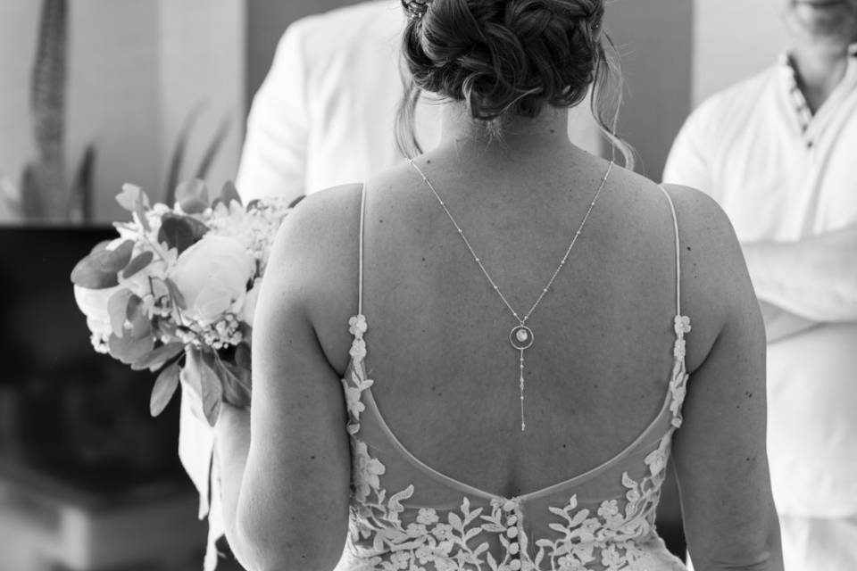Chignon bas mariée