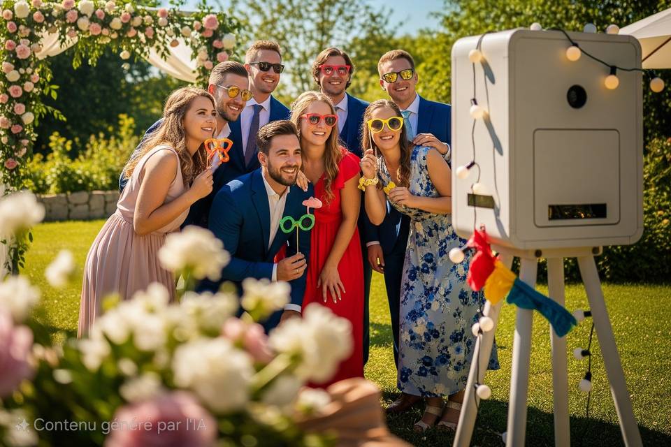 En groupe en extérieur