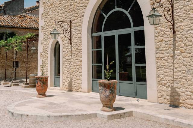 L'entrée de la salle