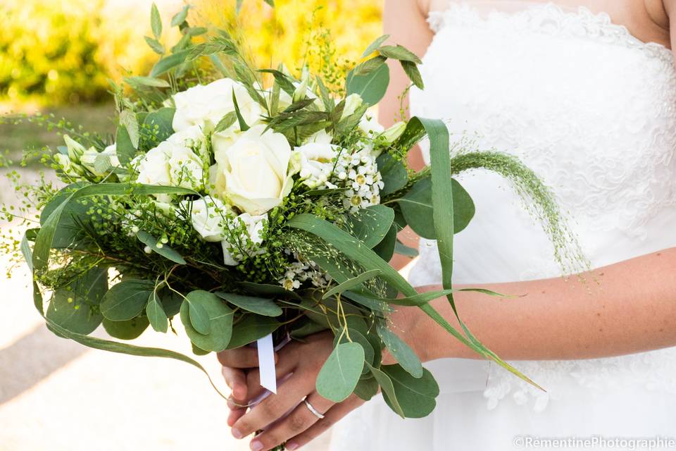 Gros plan sur le bouquet