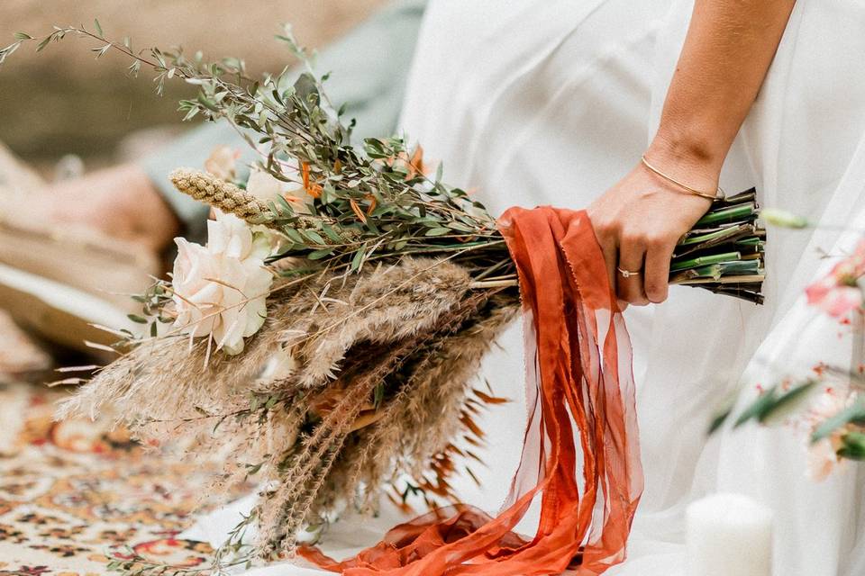 Le bouquet séché de la mariée