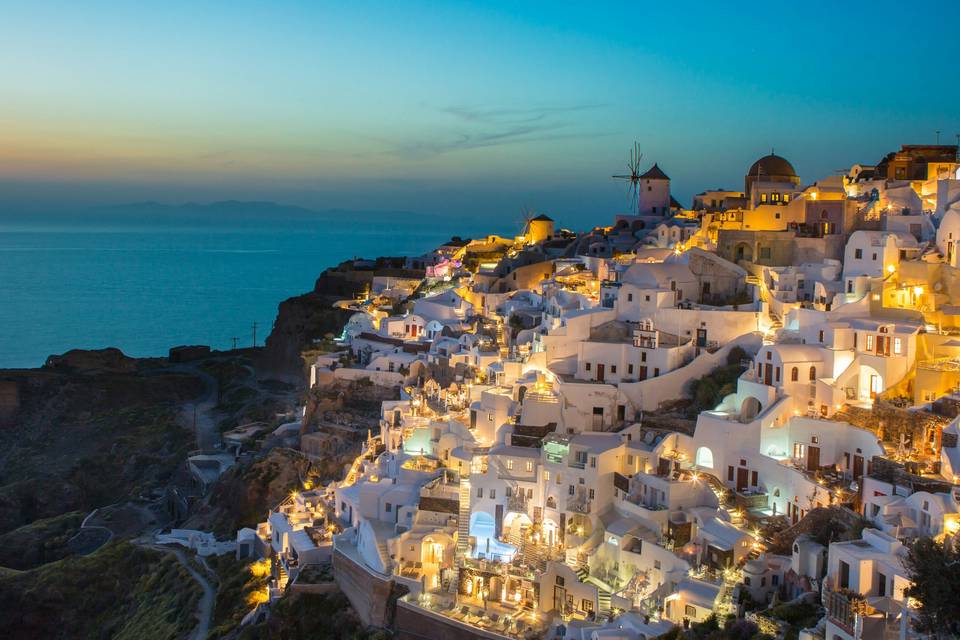 Une jolie ville en Grèce