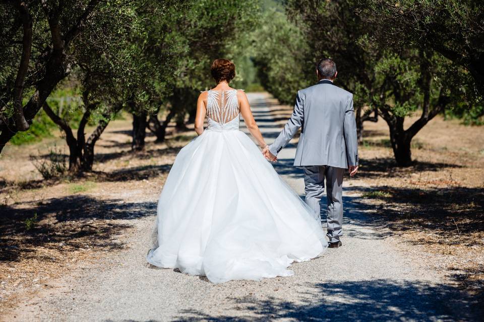 Robe de mariée et costume