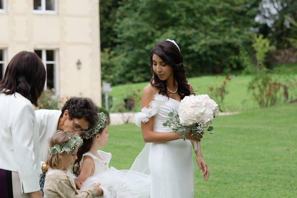 Bride before ceremony