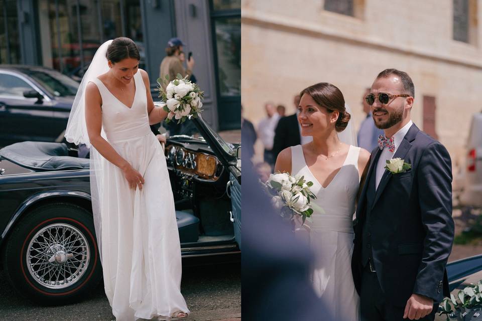 Arrivée des mariés Eglise