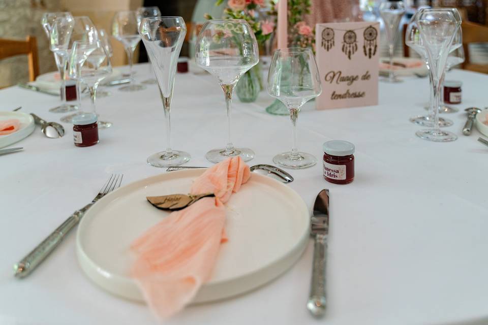 Table - mariage bohème