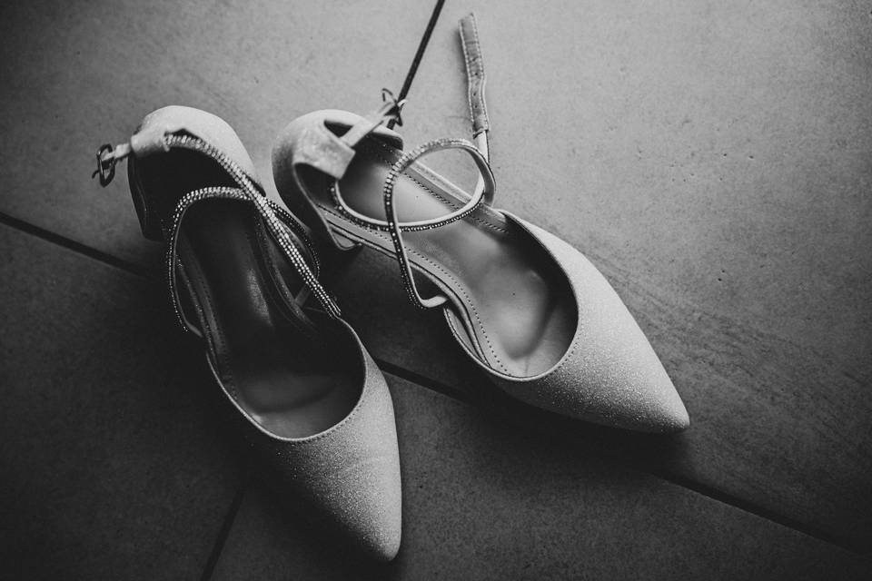 Les chaussures de la mariée