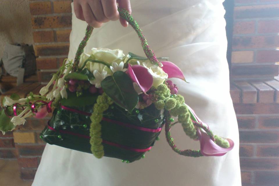 Bouquet de mariée sac