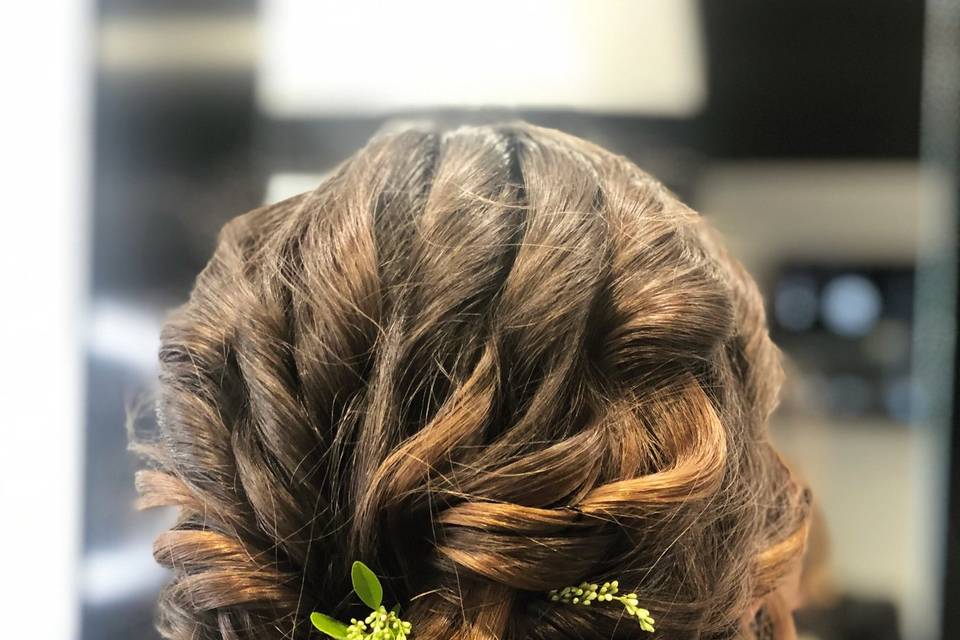 Chignon sur carré court