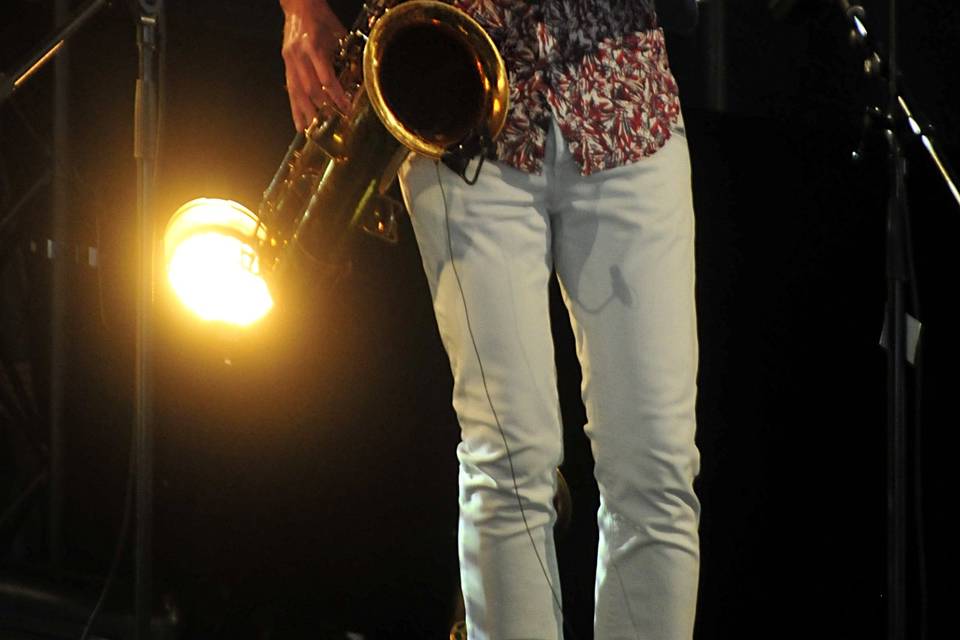 On the stage