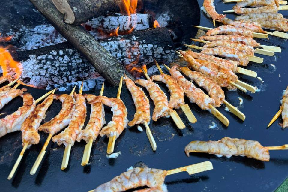 Brasero crevettes
