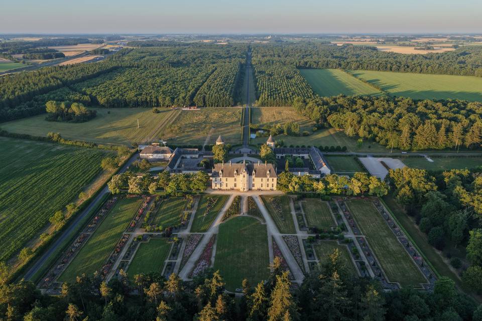 Vue du ciel Jardins