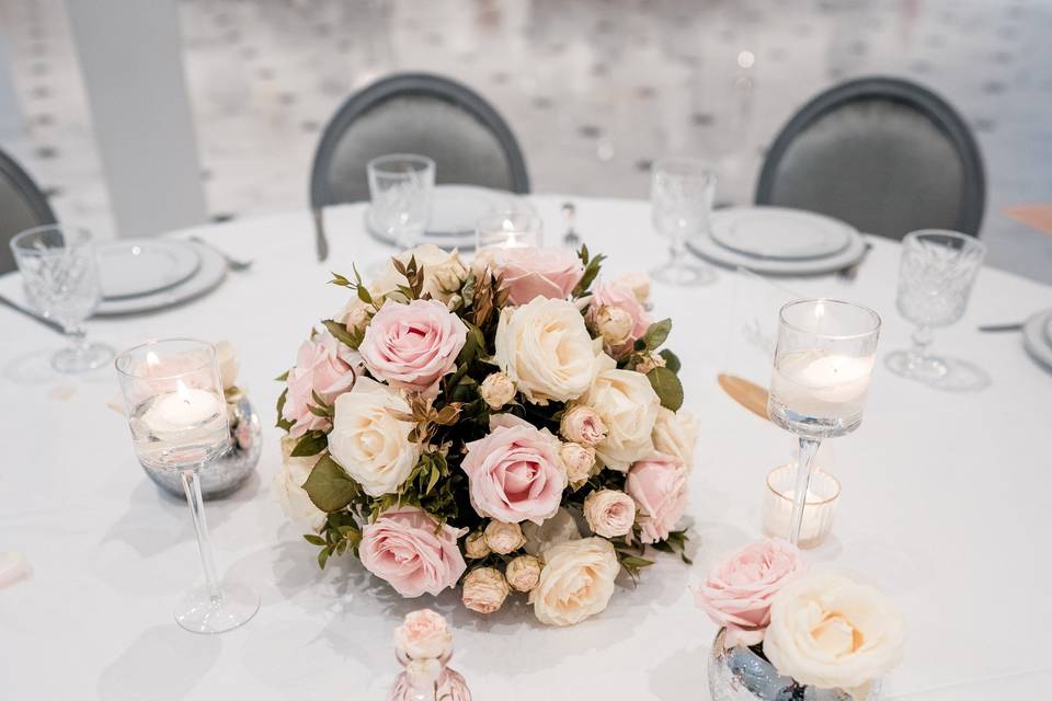 Bouquet sur table