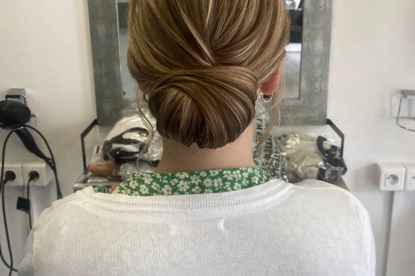 Chignon cheveux fins