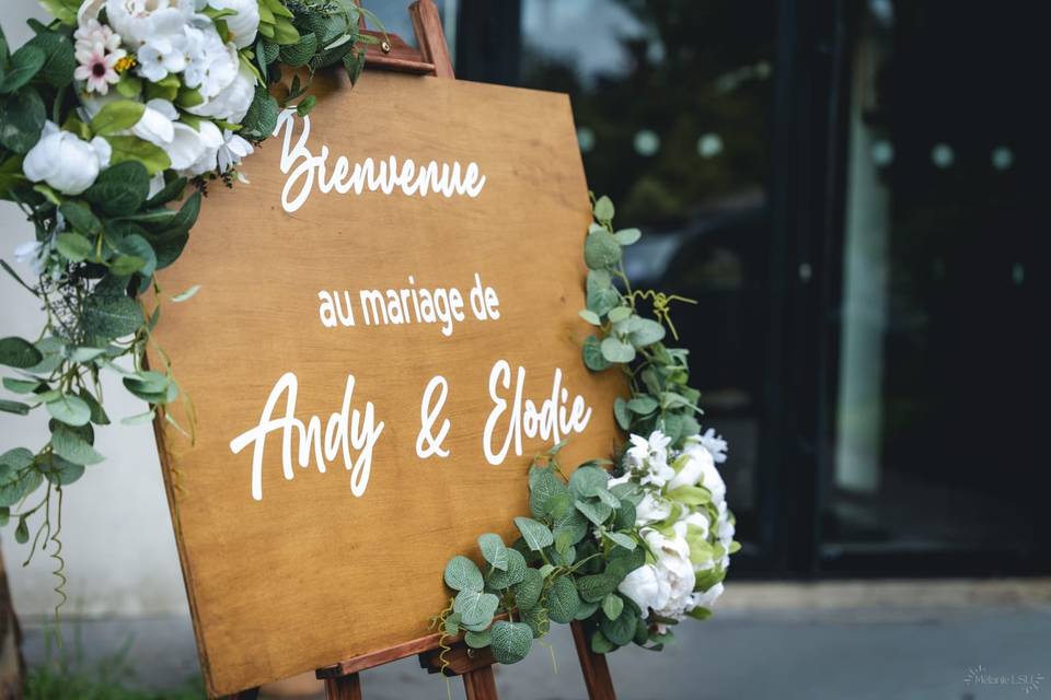 Panneau de bienvenue