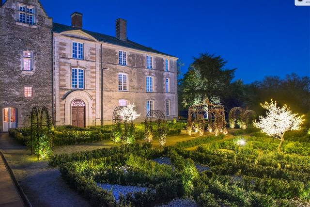 Jardin français de nuit