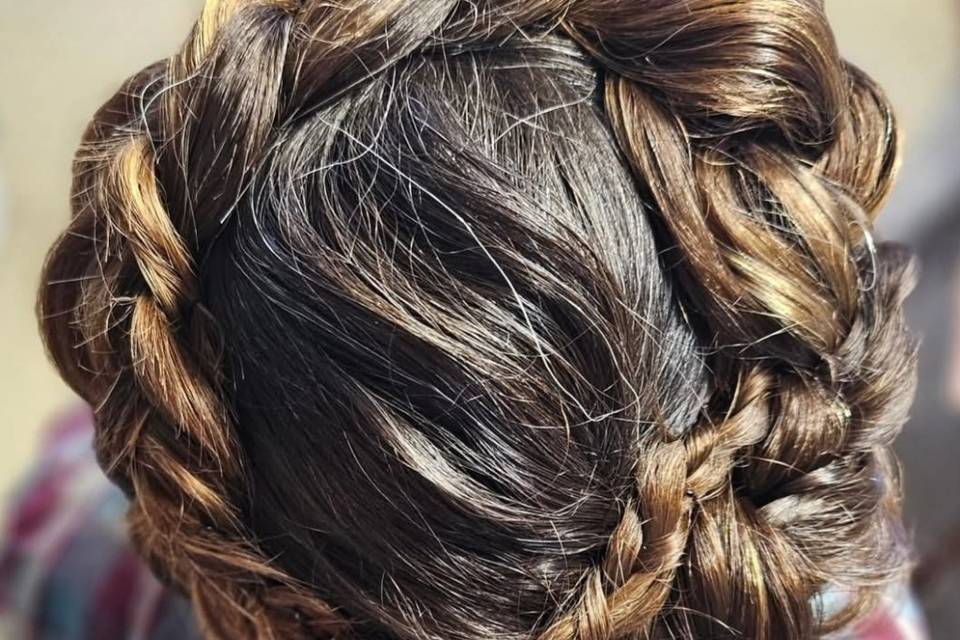 Chignon Natte Témoin de Mariag
