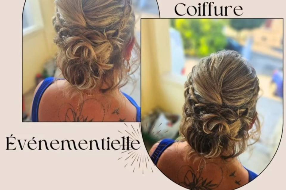 Chignon Bouclé et Nattes