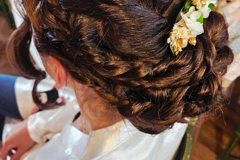 Chignon mariée Nadège
