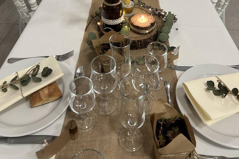 Table décorée