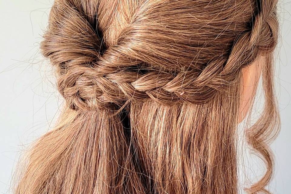 Demi attache tresse