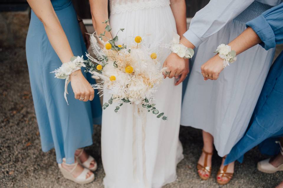 Bouquet et bracelets