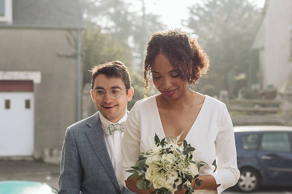 Bouquet de mariée civil