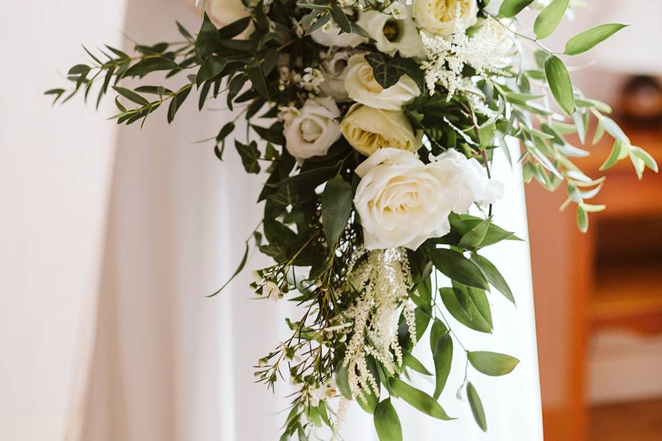 Bouquet de mariée chute