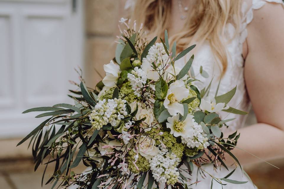 Bouquet de mariée chute