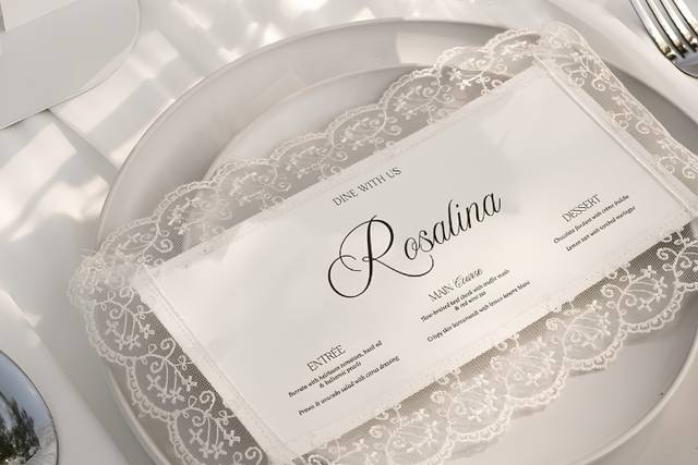 Carte de menu