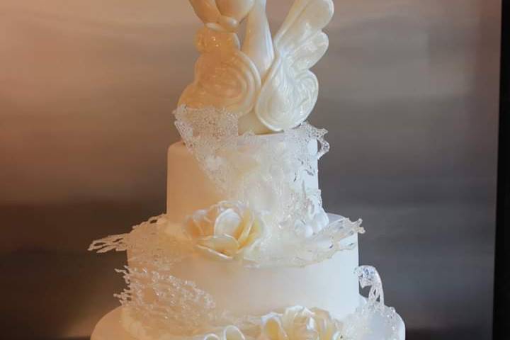 Wedding cake blanc