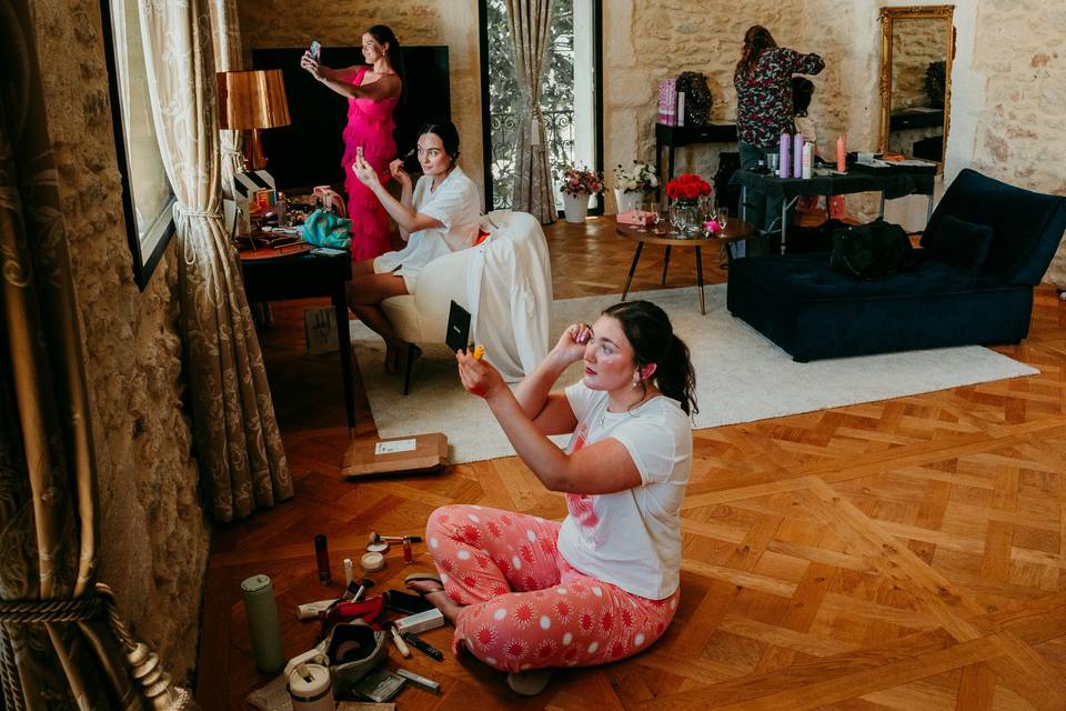 Maquillage entre filles