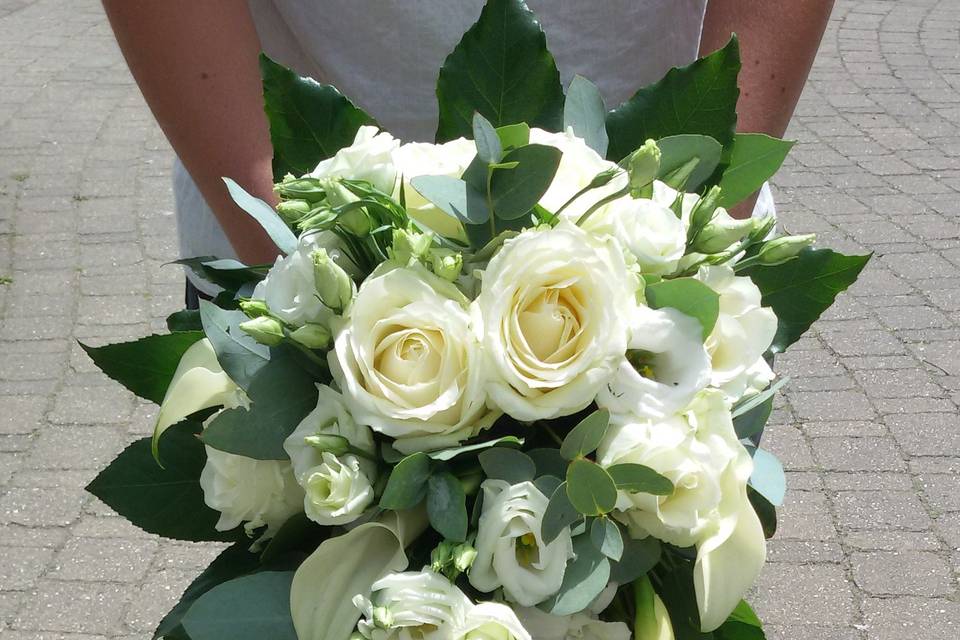 Bouquet de mariée blanc