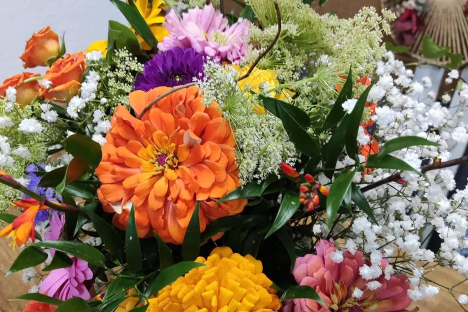 Bouquet de mariée d'été