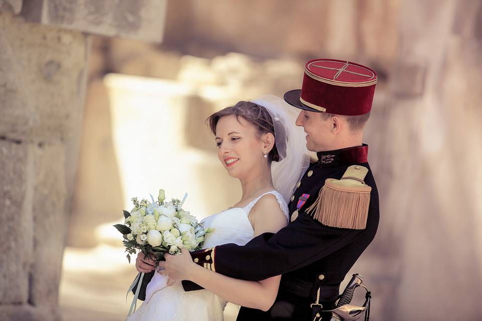 Couple Jardin Fontaine Nimes