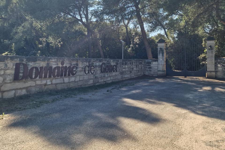 Entrée Domaine de Gonet