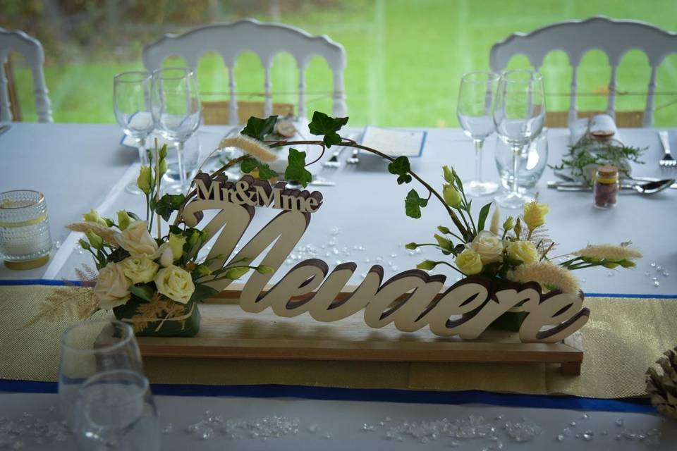 Centre de table personnalisé