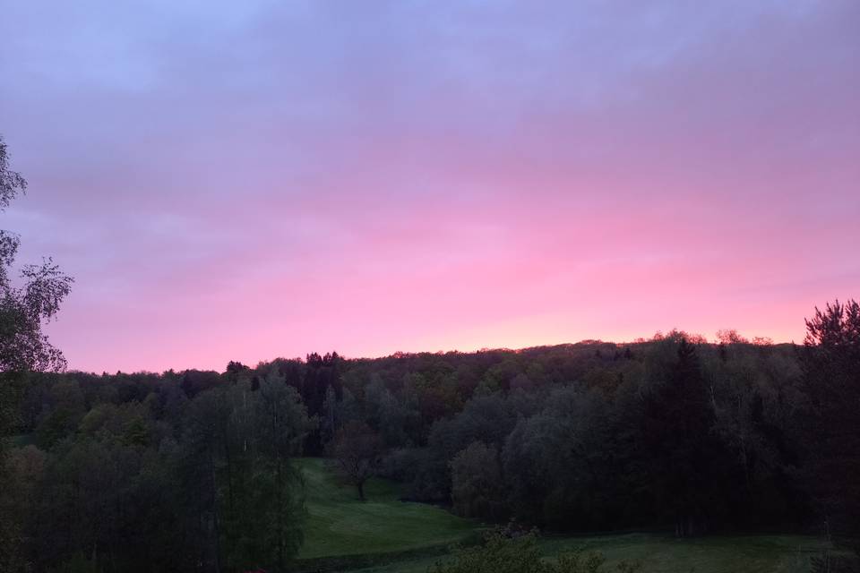 Coucher de soleil terrasse