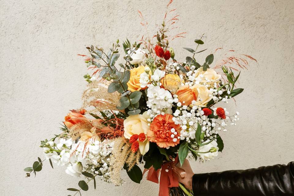 Bouquet de mariée automnal