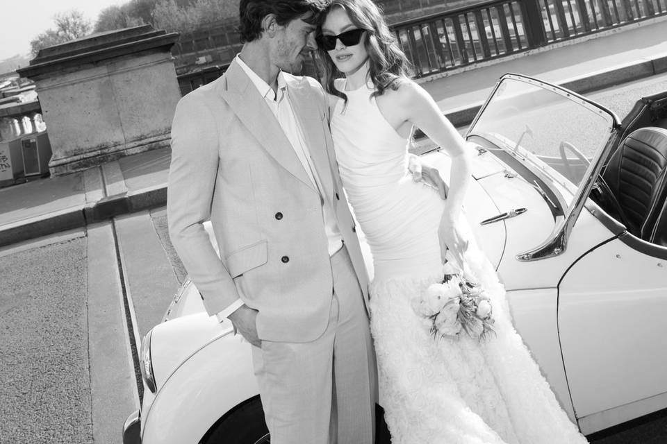 Photo couple dans Paris