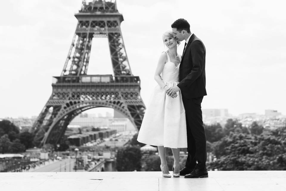 Séance couple la tour Eiffel