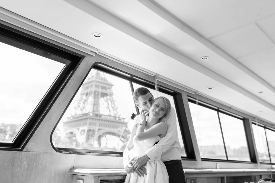 Mariage bateau le Makaï