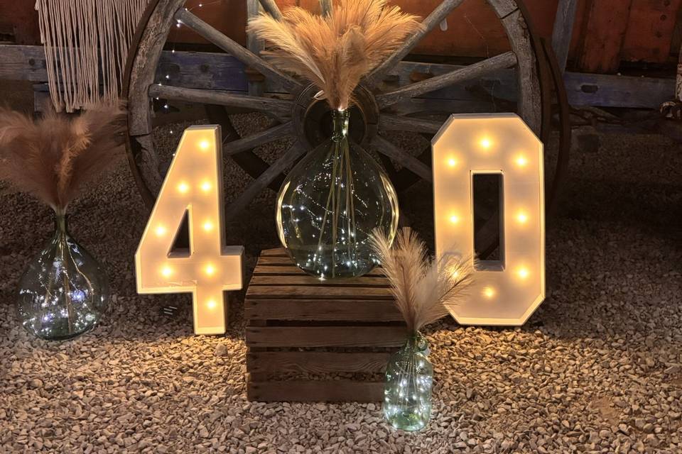 Décoration pour des 40ans