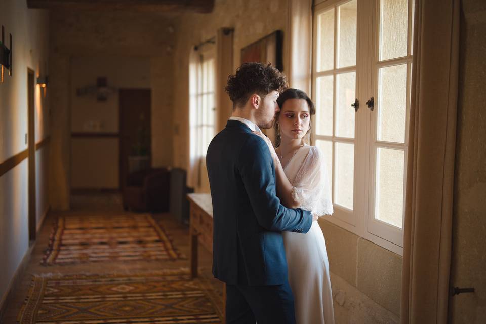 Shooting couple dans château