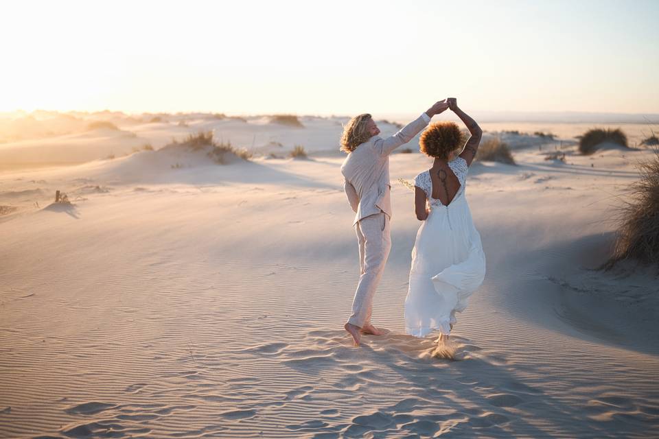 Elopement dans les dunes